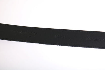 Dolce & Gabbana Elegant Floral Patterned Men'S Luxury Belt