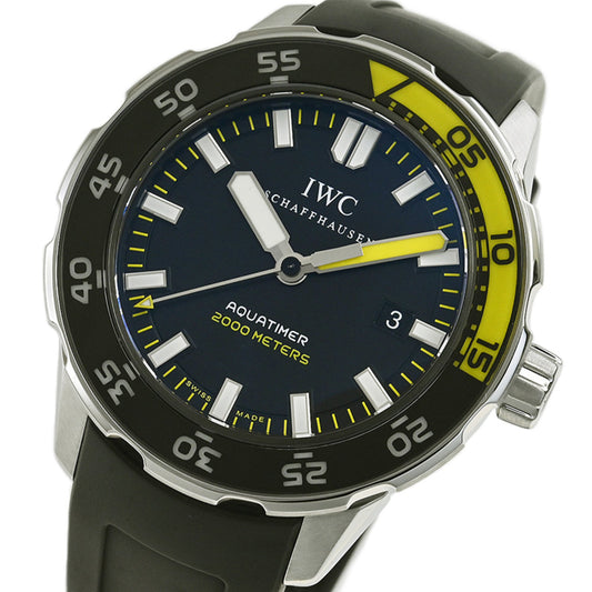 Iwc Schaffhausen Black Steel Watch