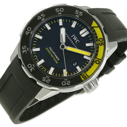 Iwc Schaffhausen Black Steel Watch