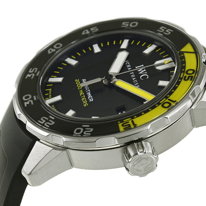 Iwc Schaffhausen Black Steel Watch