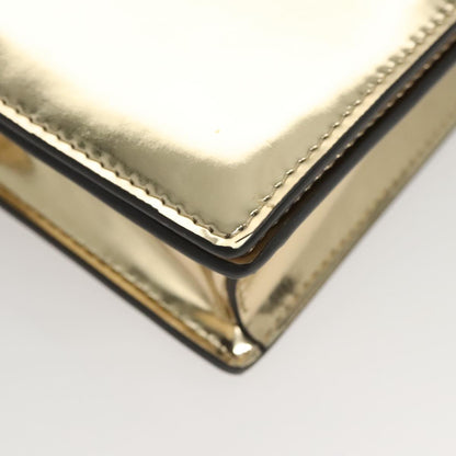 Versace Gold Patent Leather Shoulder