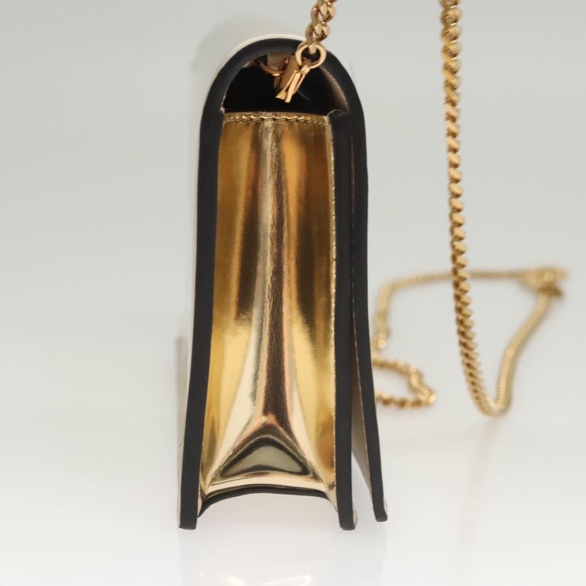 Versace Gold Patent Leather Shoulder