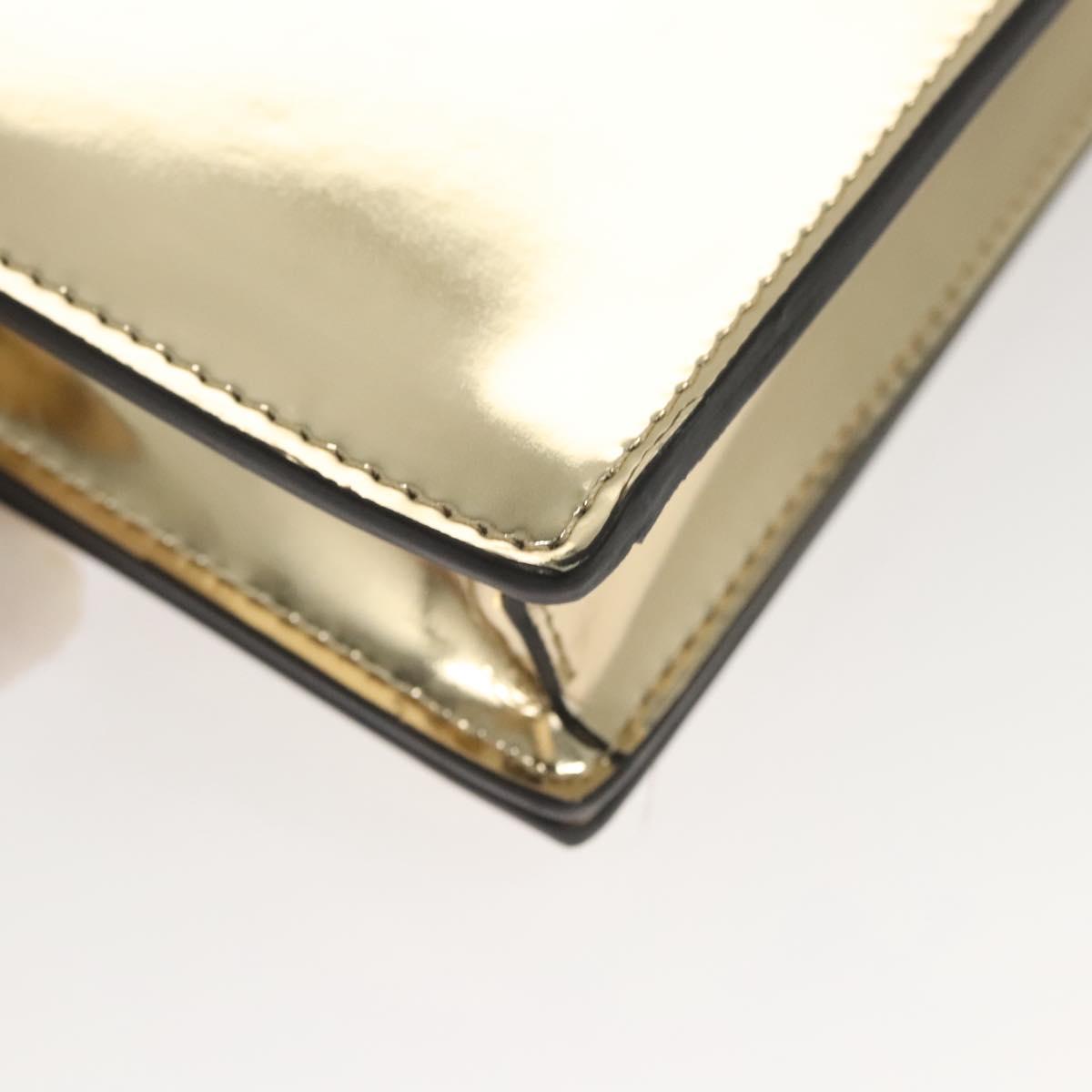 Versace Gold Patent Leather Shoulder
