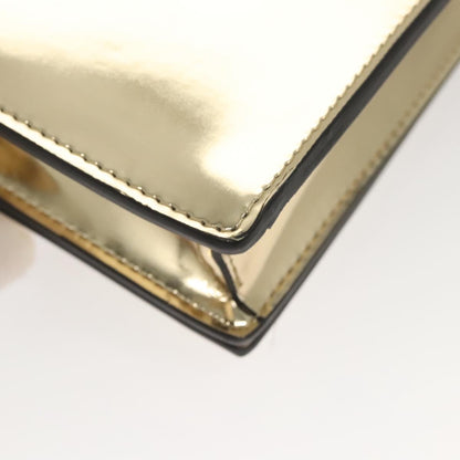 Versace Gold Patent Leather Shoulder