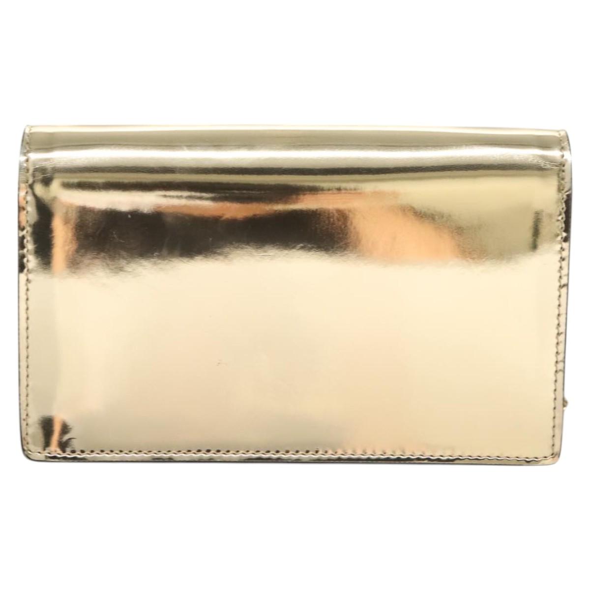 Versace Gold Patent Leather Shoulder