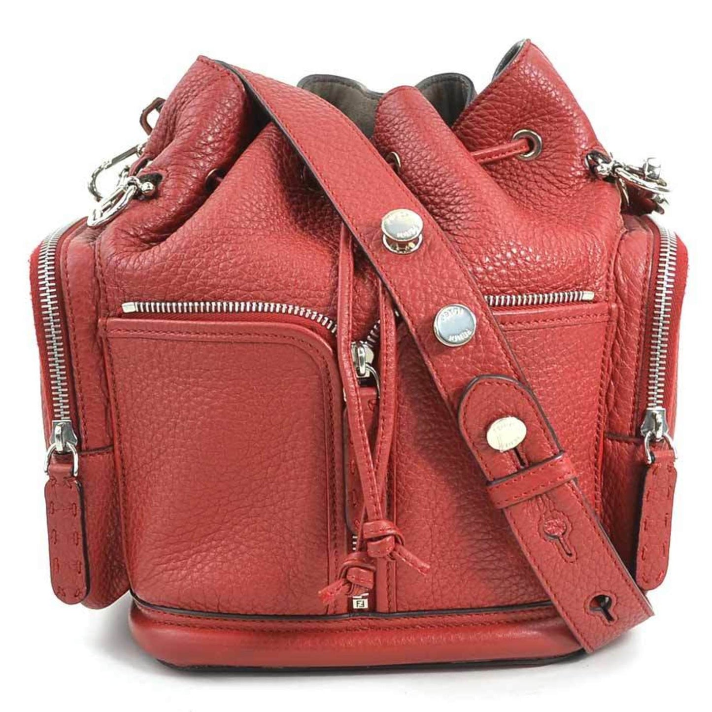 Fendi Red Leather Mon Trésor