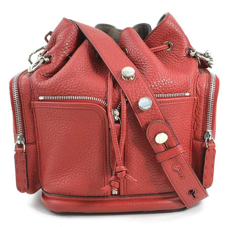 Fendi Red Leather Mon Trésor