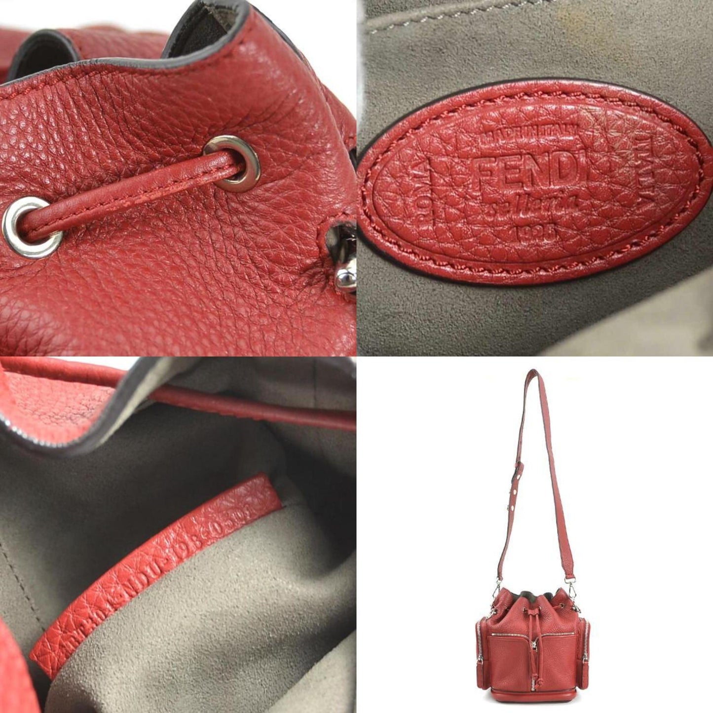 Fendi Red Leather Mon Trésor