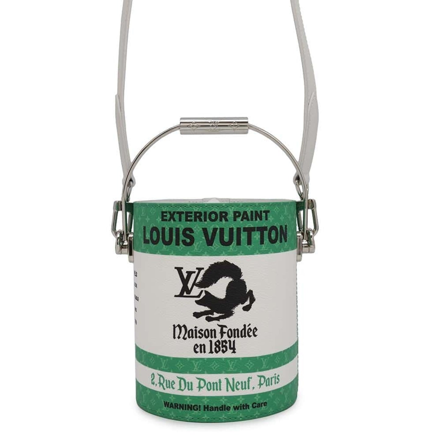 Louis Vuitton Green Canvas Paint Can