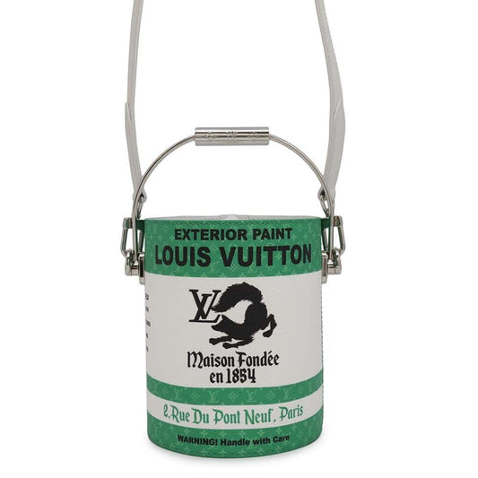 Louis Vuitton Green Canvas Paint Can