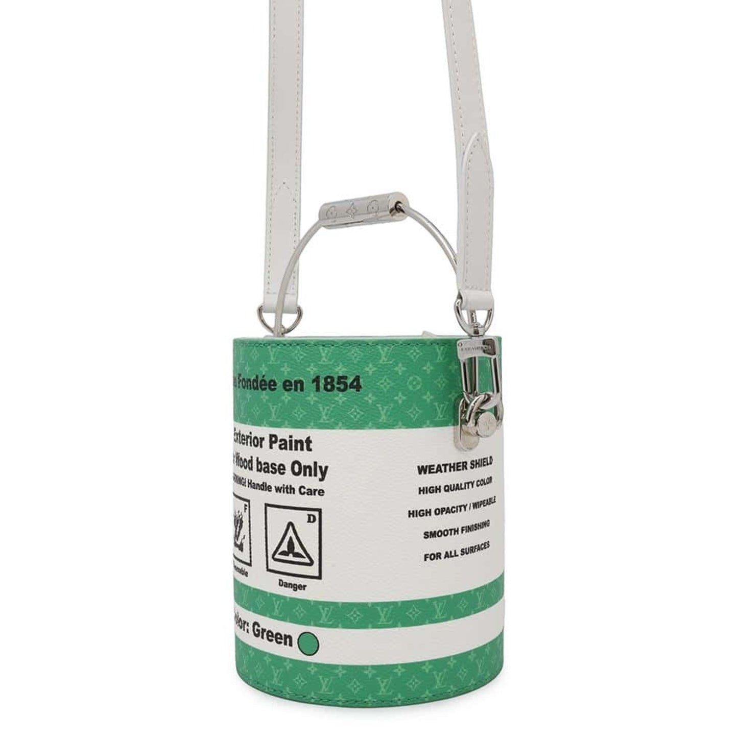 Louis Vuitton Green Canvas Paint Can