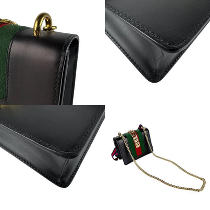 Gucci Black Leather Sylvie