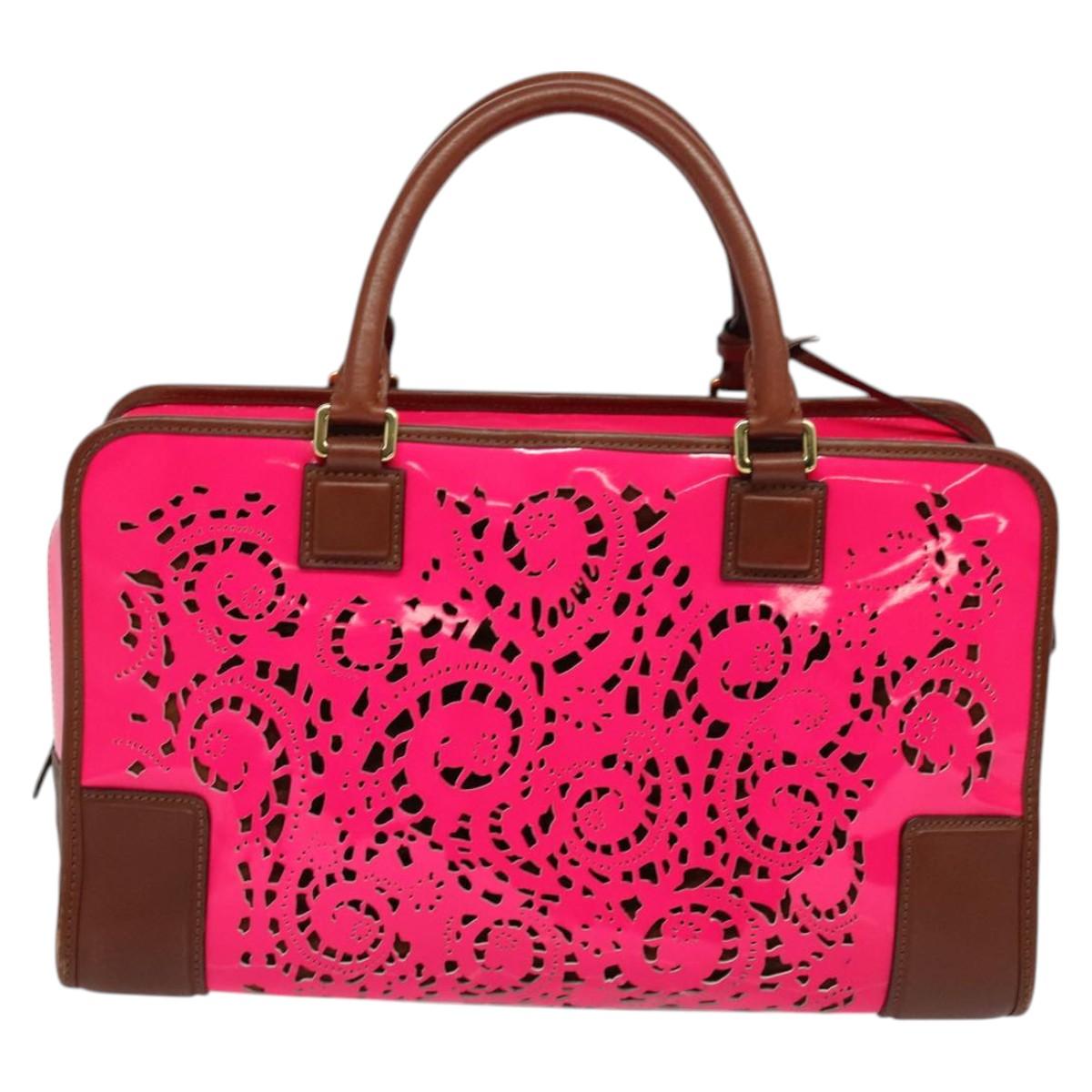 Loewe Pink Patent Leather Amazona