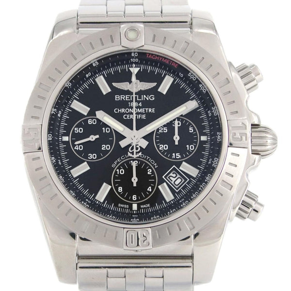 Iwc Schaffhausen Black Steel Watch