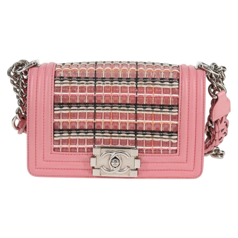 Chanel Pink Leather Boy