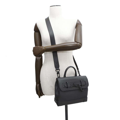 Louis Vuitton Black Leather Steamer