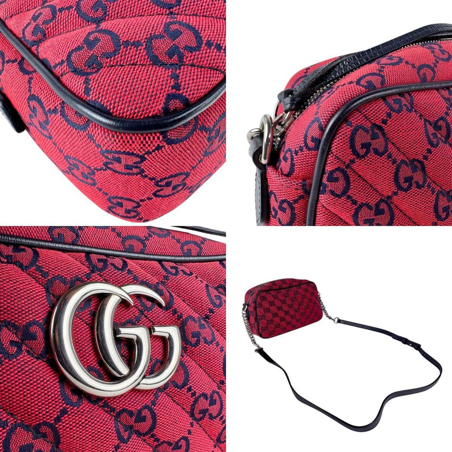 Gucci Red Canvas Marmont