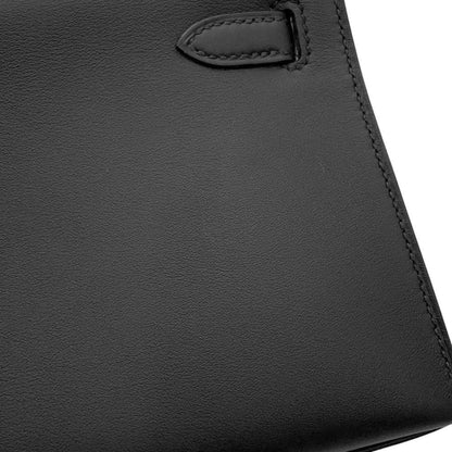 Hermès Black Leather Kelly