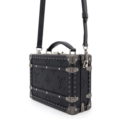 Louis Vuitton Black Canvas Trunk