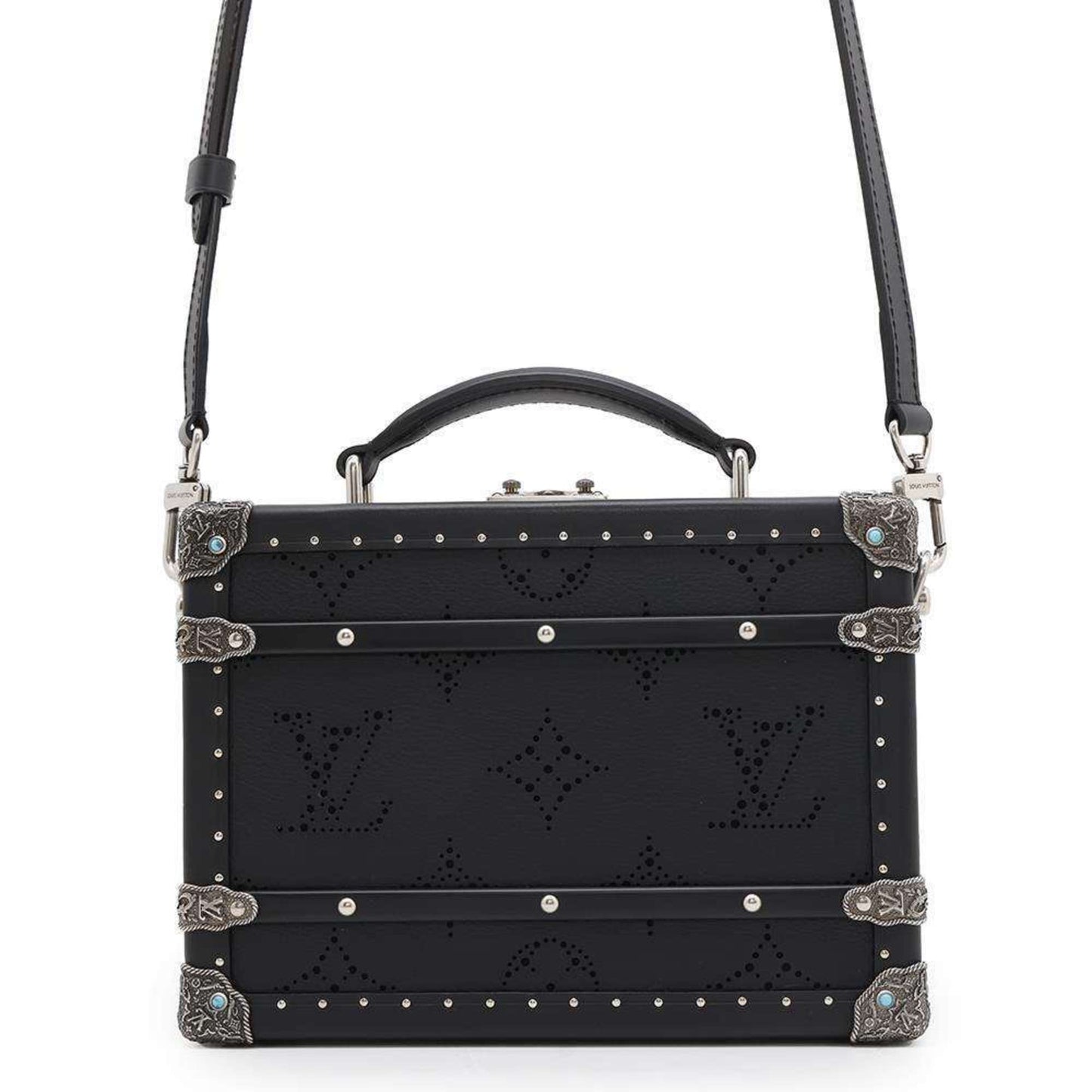 Louis Vuitton Black Canvas Trunk