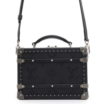 Louis Vuitton Black Canvas Trunk