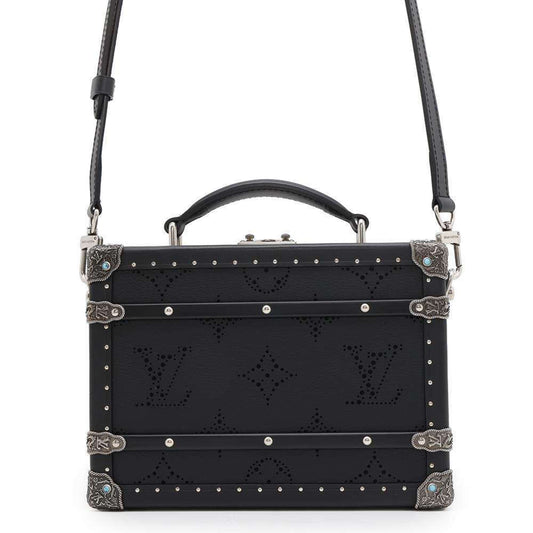 Louis Vuitton Black Canvas Trunk