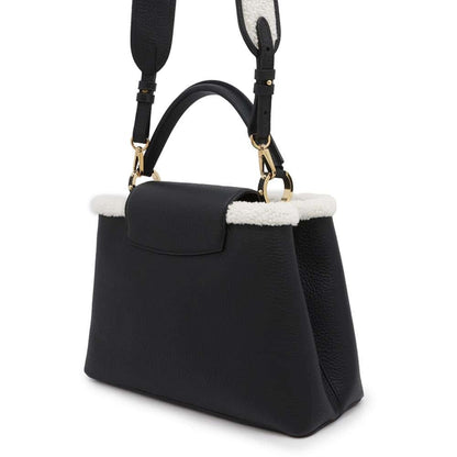 Louis Vuitton Black Leather Capucines