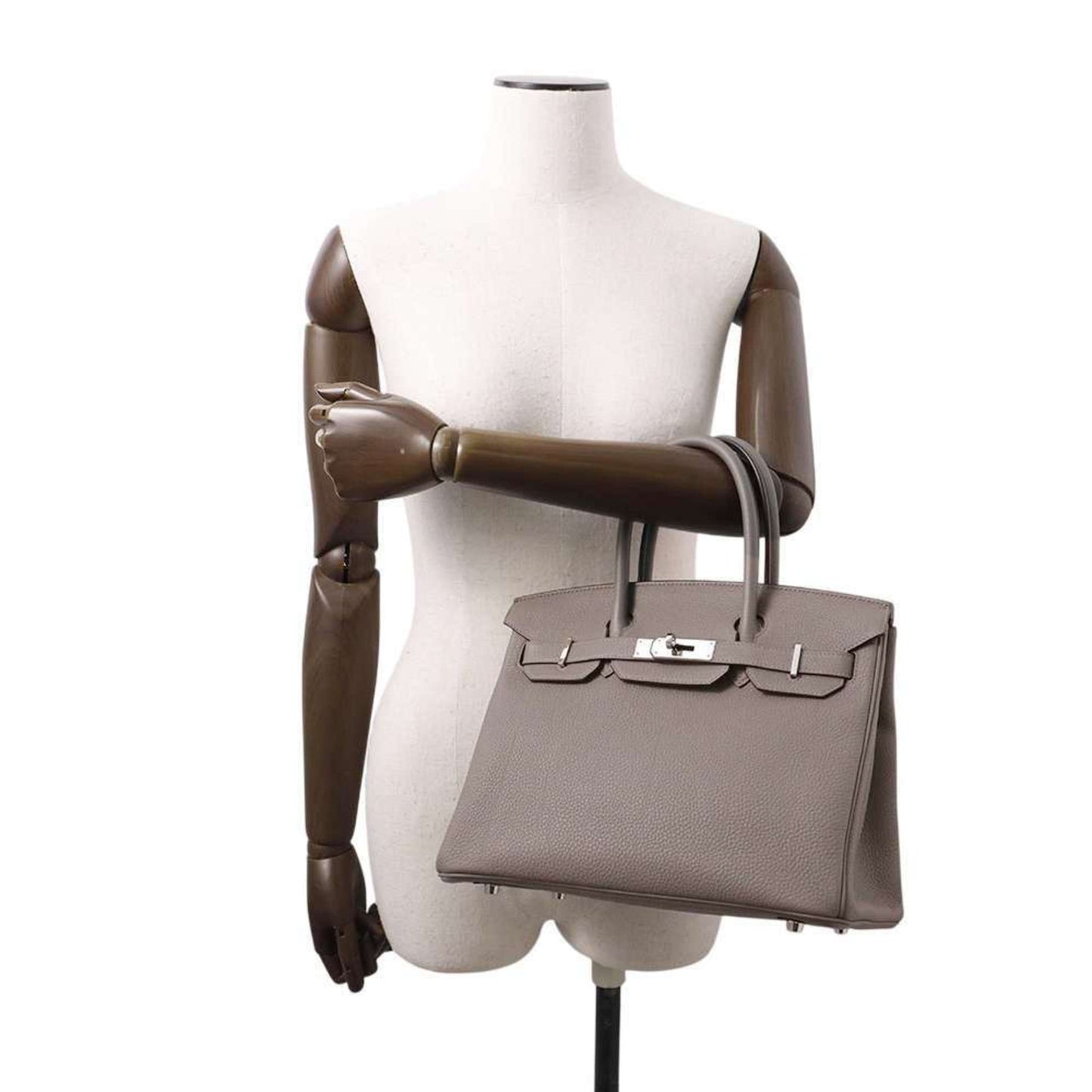 Hermès Gray Leather Birkin 30