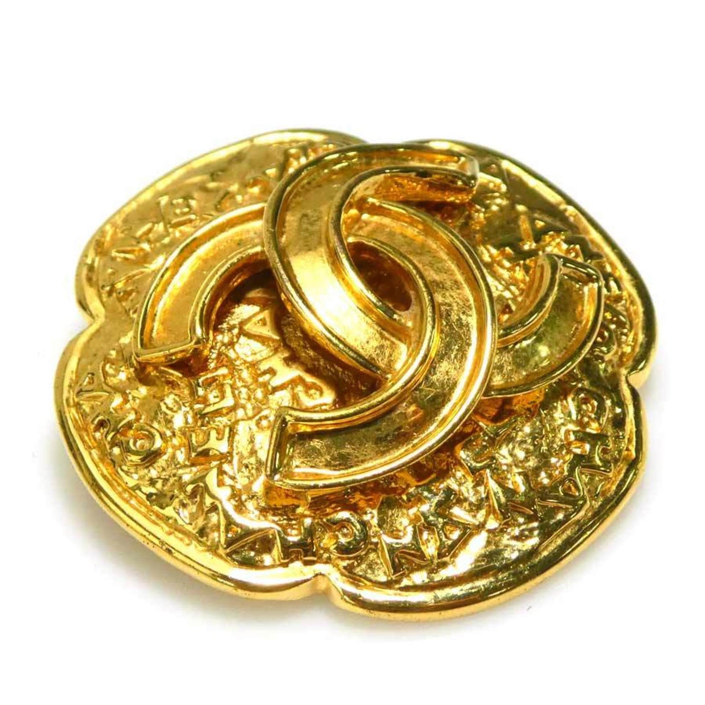 Chanel Gold Gold Plated Matelassé