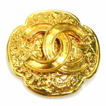 Chanel Gold Gold Plated Coco Mark