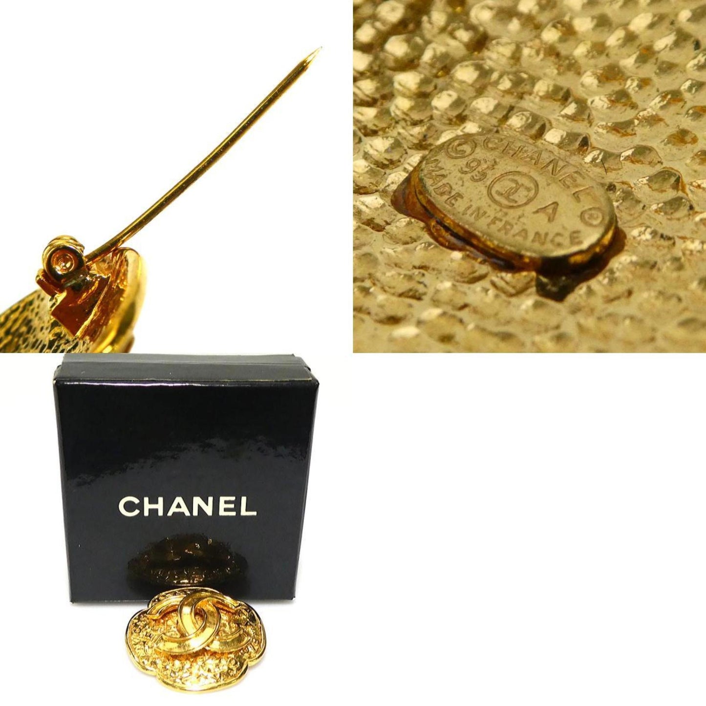 Chanel Gold Gold Plated Matelassé