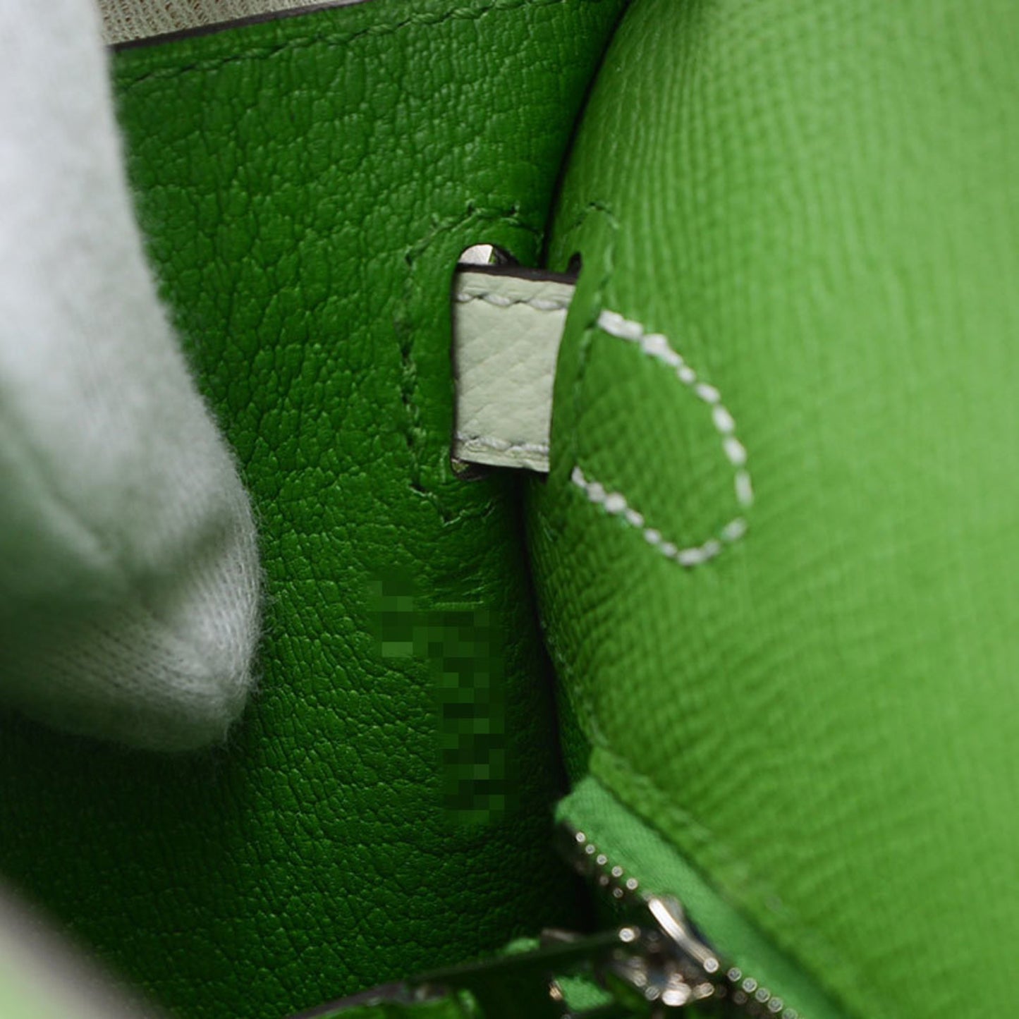 Hermès Green Leather Kelly 25