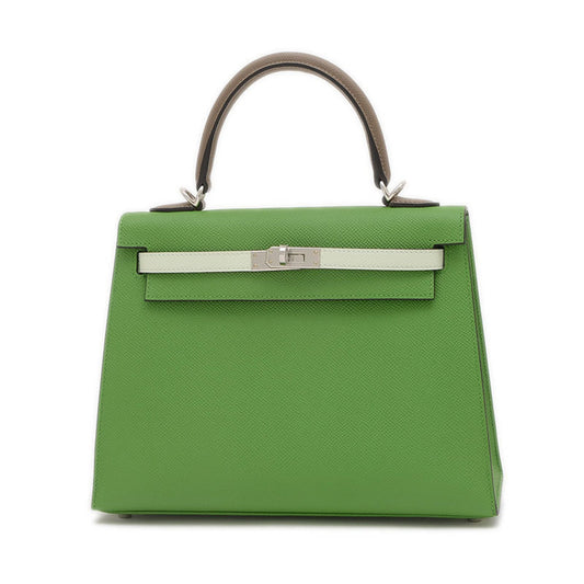 Hermès Green Leather Kelly 25