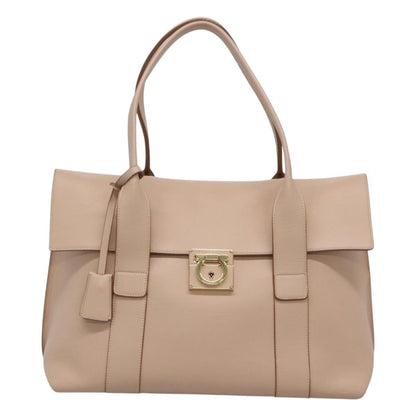 Salvatore Ferragamo Brown Leather Gancini