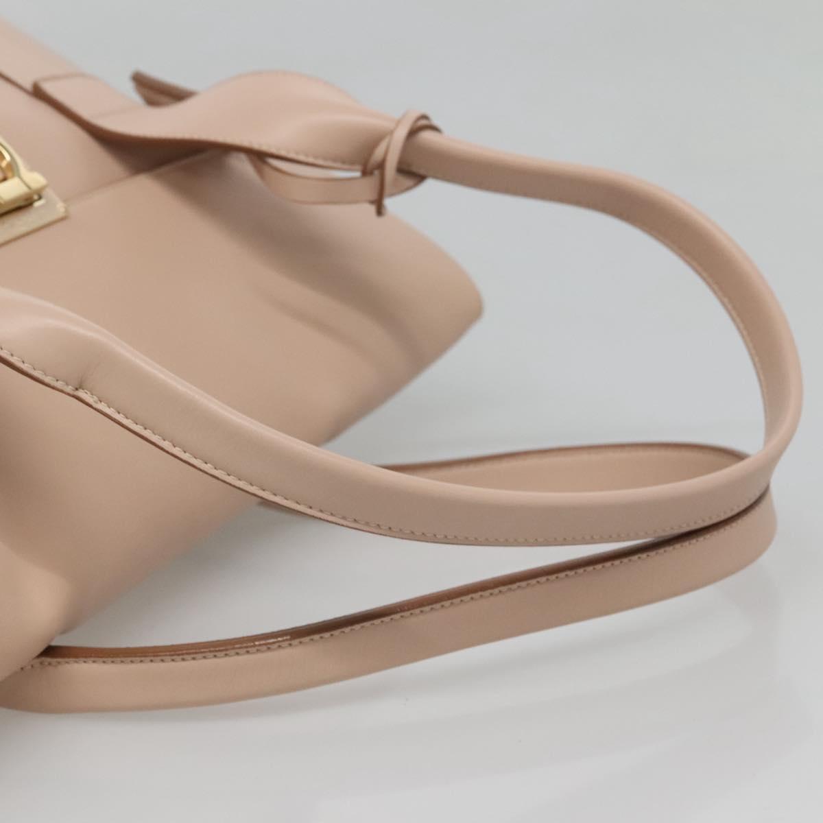 Salvatore Ferragamo Brown Leather Gancini