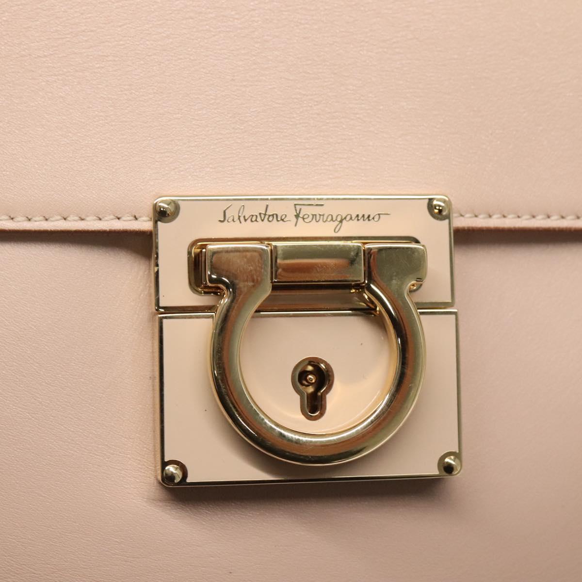 Salvatore Ferragamo Brown Leather Gancini