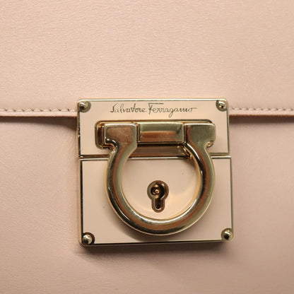 Salvatore Ferragamo Brown Leather Gancini