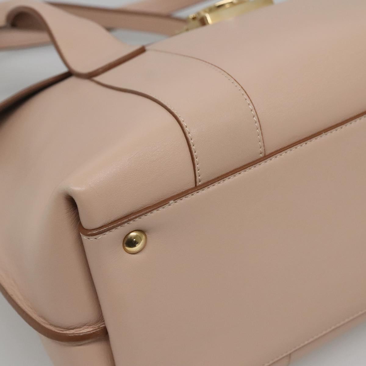 Salvatore Ferragamo Brown Leather Gancini