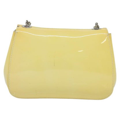 Salvatore Ferragamo Yellow Patent Leather Gancini