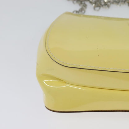 Salvatore Ferragamo Yellow Patent Leather Gancini