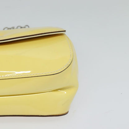 Salvatore Ferragamo Yellow Patent Leather Gancini
