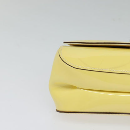 Salvatore Ferragamo Yellow Patent Leather Gancini