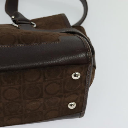 Salvatore Ferragamo Brown Leather Gancini