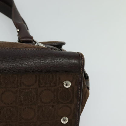 Salvatore Ferragamo Brown Leather Gancini
