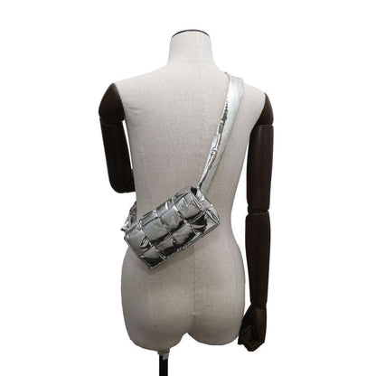 Bottega Veneta Silver Patent Leather Cassette