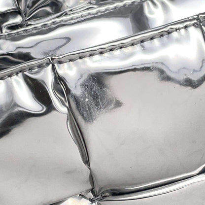 Bottega Veneta Silver Patent Leather Cassette