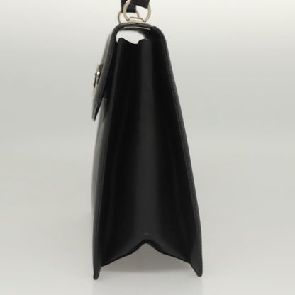 Salvatore Ferragamo Black Leather Gancini