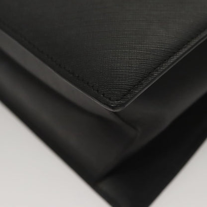 Salvatore Ferragamo Black Leather Gancini