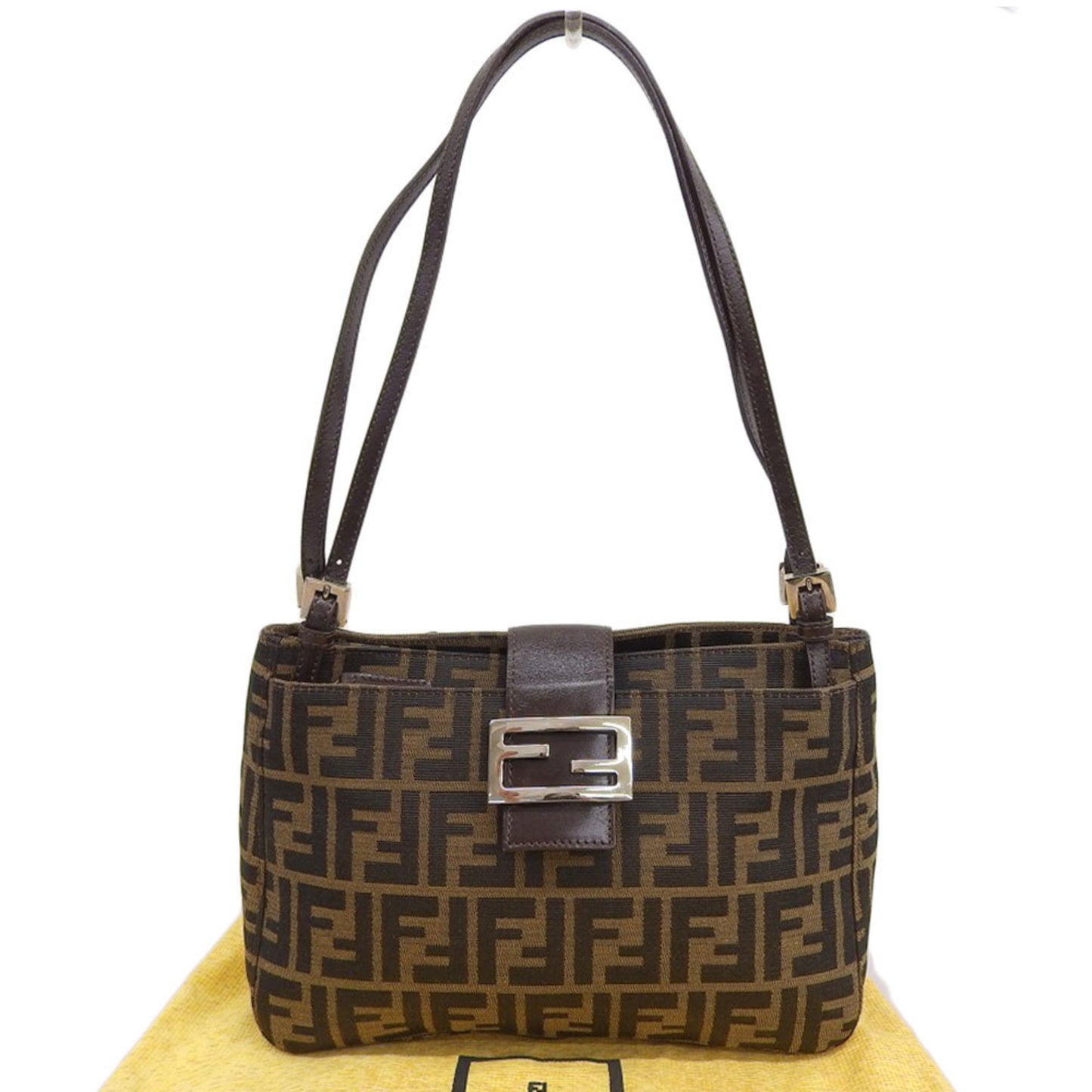 Fendi Brown Canvas Zucchino
