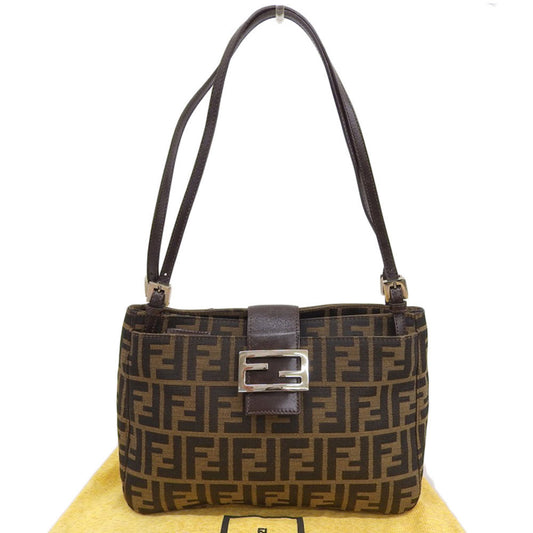 Fendi Brown Canvas Zucchino